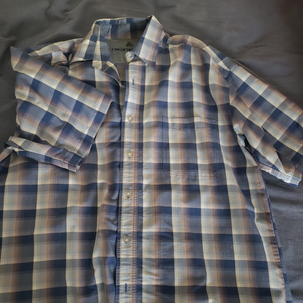 Decibel Men's Casual Buttonup L